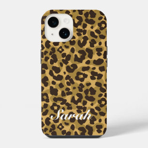 Personalised Animal Print iPhone 14 Case