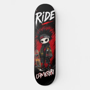 Personalised Anime Emo Graffiti Urban Skateboard