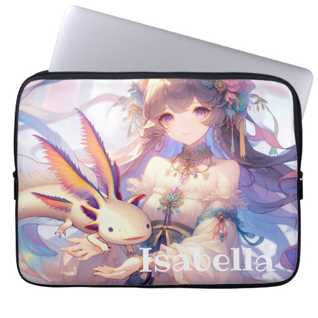 Personalised Anime Girls  Laptop Sleeve (Front)