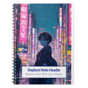 Personalised Anime Themed Notebook