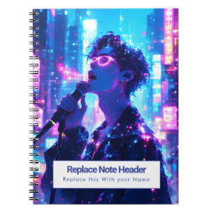 Personalised Anime Themed Notebook