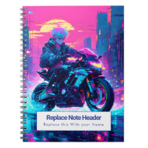 Personalised Anime Themed Notebook