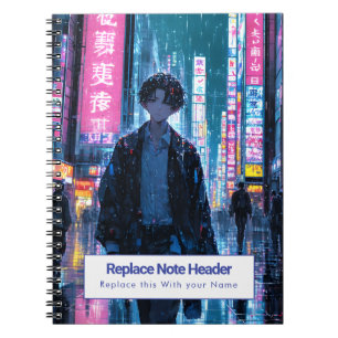 Personalised Anime Themed Notebook