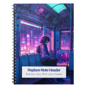 Personalised Anime Themed Notebook