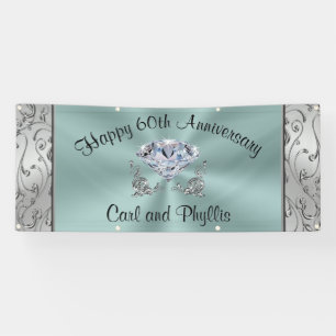 Personalised Anniversary Banner, Your Text, Banner