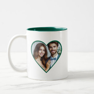 Personalised Anniversary Custom Photo Heart Mug