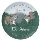 Personalised Anniversary Evergreen Love Squirrels