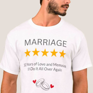 Personalised Anniversary Gifts - Custom Couple T-Shirt