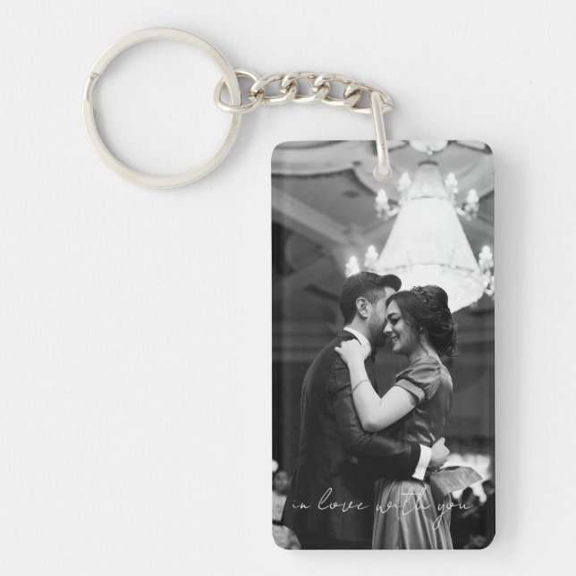 Personalised Anniversary Gifts For Her Key Ring (Front)