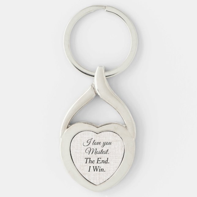 Personalised Anniversary Gifts For Her Key Ring (Front)