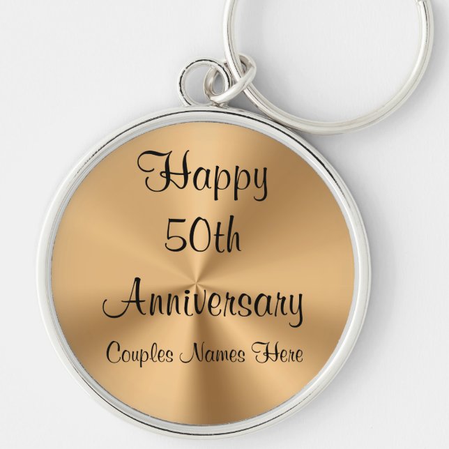 Personalised Anniversary Keychains with YOUR TEXT (Front)