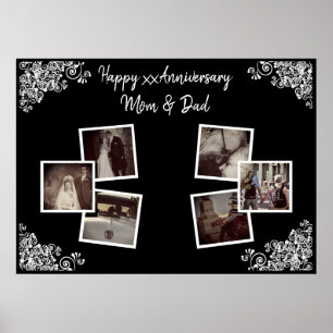 Personalised Anniversary Photo poster