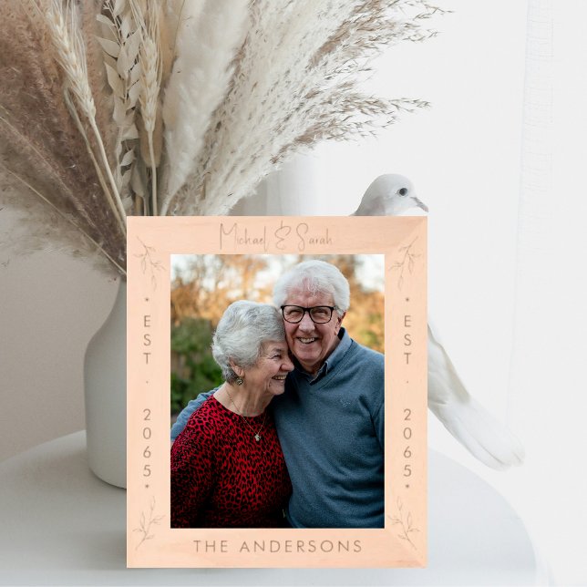 Personalised Anniversary Wooden Etched Frames (Creator Uploaded)