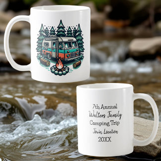 Personalised Annual Camping Trip  Coffee Mug