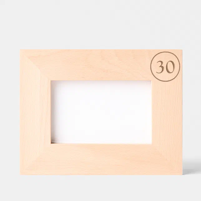 Personalised Annversary Birthday Gift Etched Frame | Zazzle