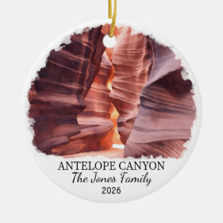 Personalised Antelope Canyon Ornament, Arizona Ceramic Ornament