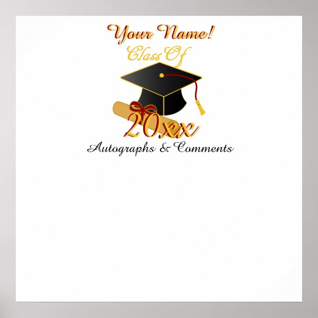 Personalised ANY Class Year Autograph Poster (Front)