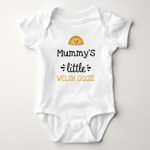 Personalised   [Any Text's] Little Welsh Oggie Baby Bodysuit