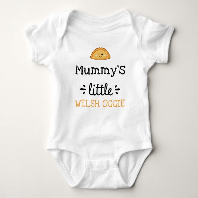 Personalised | [Any Text's] Little Welsh Oggie Baby Bodysuit (Front)