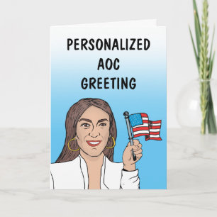 Personalised AOC Greeting Card