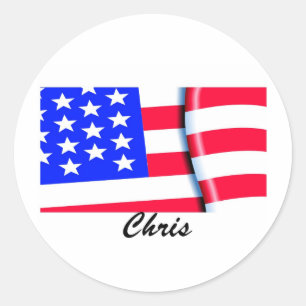 personalised apparel classic round sticker