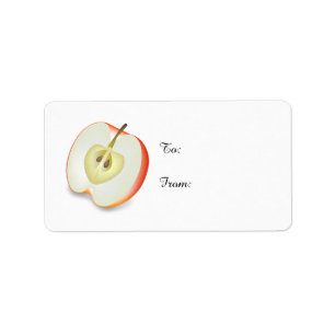 Personalised APPLE FOOD - template Label