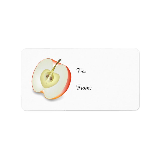 Personalised APPLE FOOD - template Label (Front)