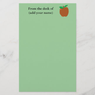 Personalised Apple Stationary Stationery