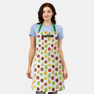 Personalised Apples Fruit All-Over Print Apron