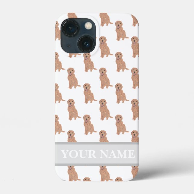 Personalised Apricot Red Golden Doodle Dog  Case-Mate iPhone Case (Back)