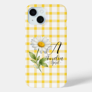 Personalised April Daisy Birth Flower Phone Case