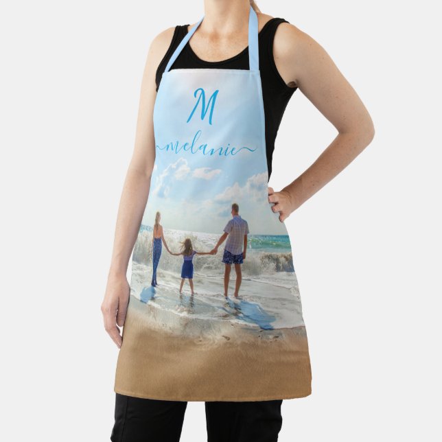 Personalised Apron Add Name Letter Upload Photo (Insitu)