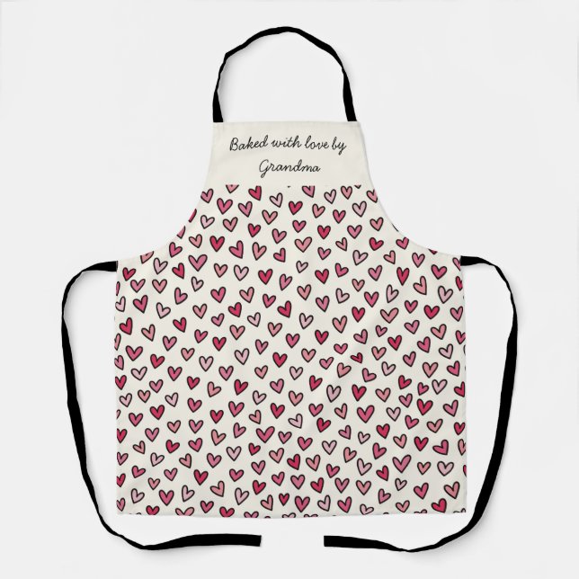 Personalised Apron - Baked with Love (Front)