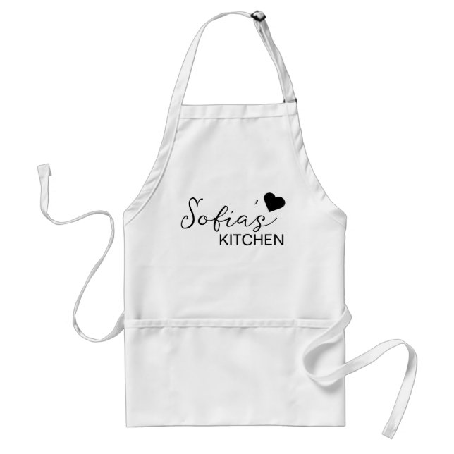 Personalised Apron, Custom Name Apron, Personalise Standard Apron (Front)