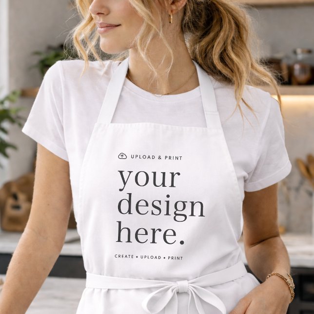 Personalised Apron | Design Upload Custom Aprons (Upload your artwork and turn this apron into branded workwear, custom merch, or a stylish gift)