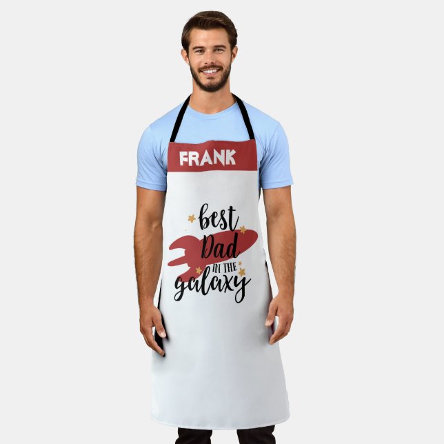 Personalised Apron, Father's Day Dad Apron (Worn)