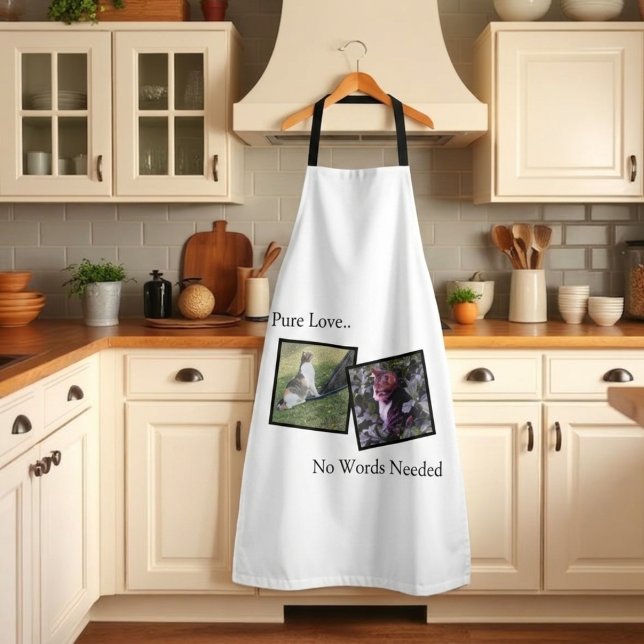 Personalised Apron for Animal Lovers (Fully customizable apron with photos for pet lovers)