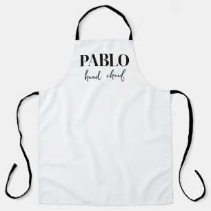 Personalised apron, head chef apron, Fathers day  Apron