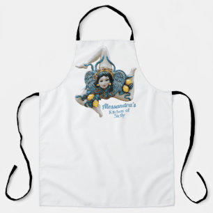 Personalised Apron Trinacria Sicily 3 legged icon