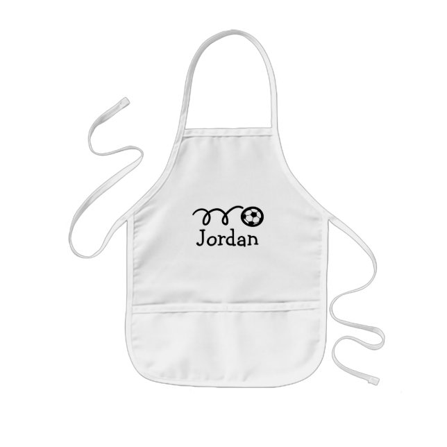 Personalised aprons for kids | Soccer ball design (Front)