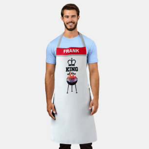 Personalised Aprons, Personalised King of Grill Apron