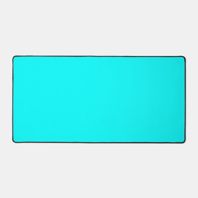 Personalised Aqua Colour Desk Mat for Home/Office (Front)
