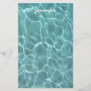 Personalised Aqua Green Swimming Pool Photo