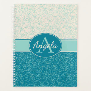 Personalised Aqua Waves Planner