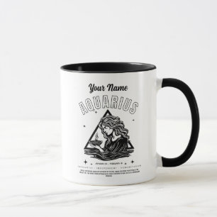 Personalised Aquarius Coffee Mug