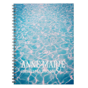 Personalised Aquatic Summer Pool Notebook