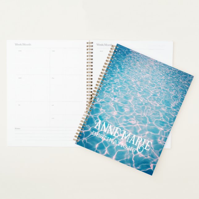 Personalised Aquatic Summer Pool  Planner (Display)
