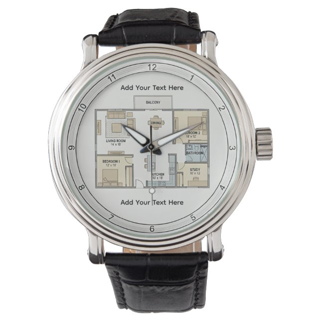 Personalised Architect Plans Watch (Front)