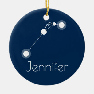 Personalised Aries Constellation Ornament