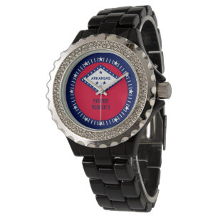 Personalised Arkansas State Flag Design Decor Watch